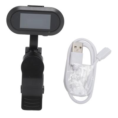 Тюнер Clip On Tuner с возможностью подзарядки, вращающийся на 360 градусов, точная настройка цифрового электронного тюнера с T