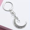 Moon Love Star Keychain (4PCS) – Alloy Charm Pendant for Bags & Cars, Fashion Accessories