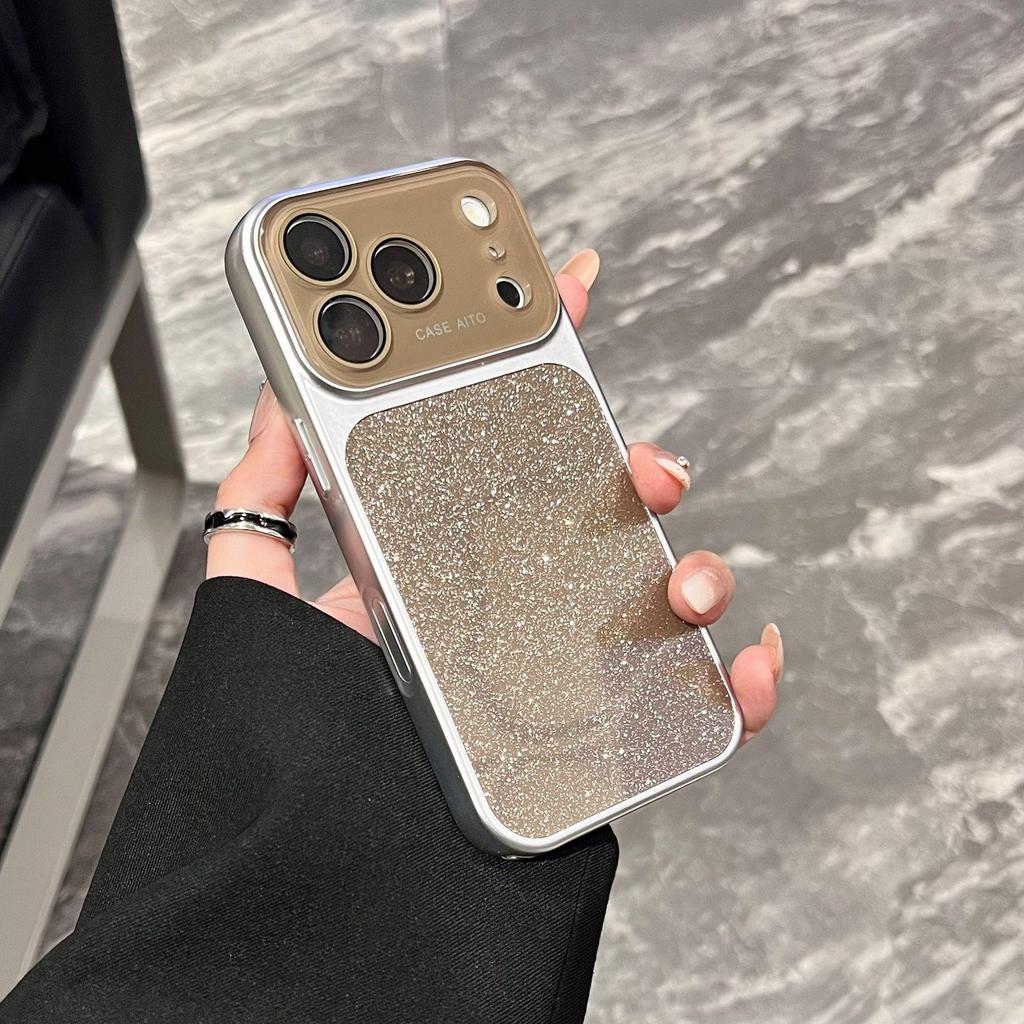 Чехол с блестками и градиентом, полное покрытие, для iPhone 17 Pro Max и Apple 16, совместим с моделями 14/15