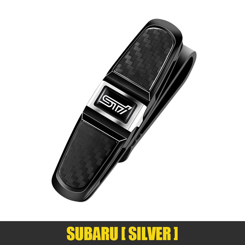 Car Sun Visor Glasses Clip Card Storage Clamp Accessories For Subaru Impreza BRZ WRX 2006 STI Forester Crosstrek Legacy Tribeca et4
