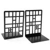 2pcs Bookcase Railing Book End Bookcase End Heavy Duty Book End Storage Bookcase Home Book End Book Holder Iron Bookcase