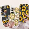 For Samsung Galaxy A16 5G SM-A1600 A166B Back Cover Coque 6.7" Funda Flower Butterfly Women Fashion Phone Case Liquid Silicone