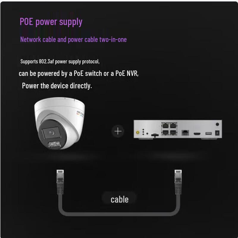 Hikvision 4MP POE Full-Color Dome IP Camera