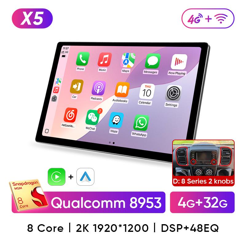 Ainavi 13.1" автомобильное радио для Fiat Ducato Citroen Jumper Peugeot Boxer Dodge Ram 2500 Wireless Carplay Android Auto Car Multimedia