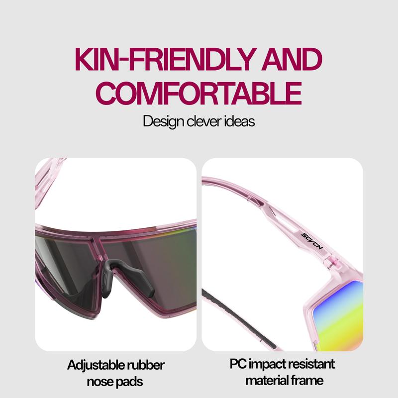 SCVCN Photochromic Climbing Glasses Outdoor UV400 Goggles Men Sports Sunglasses Women Hiking Eyewear Bicycle Cycling Windproof
