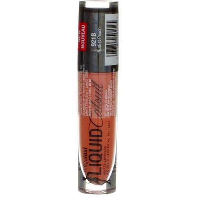 Wet & Wild Office Worker Cosmetics Beauty Lipstick Wnw Megalst Lq Lip 921b Размер .21O Wet N Wild Megalast Liquid Catsuit Nudist Peach 0,21 унции, 1 шт.