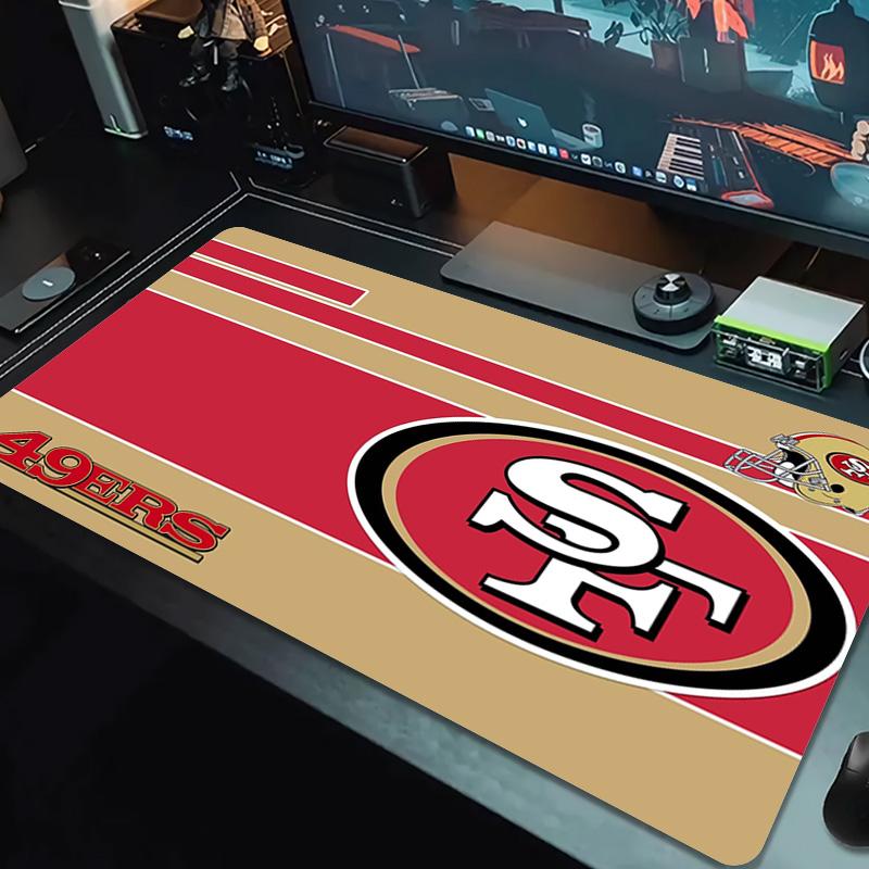 SF 49ers Color Mouse Pad Large Gaming Table Cushion Non-slip Laptop Tablet Big Mousepad XXL Mat Mini PC Playmat With Lock edge