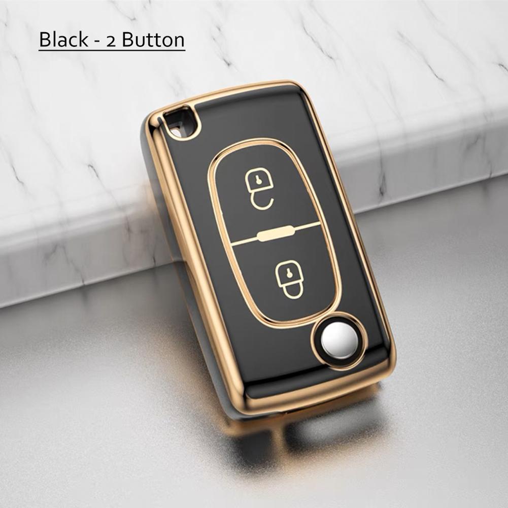 Покрытие TPU 2 3 кнопки автомобильный пульт дистанционного ключа чехол чехол для Peugeot 107 207 307 307S 308 407 607 для Citroen C2 C3 C4 C5 C6 C8