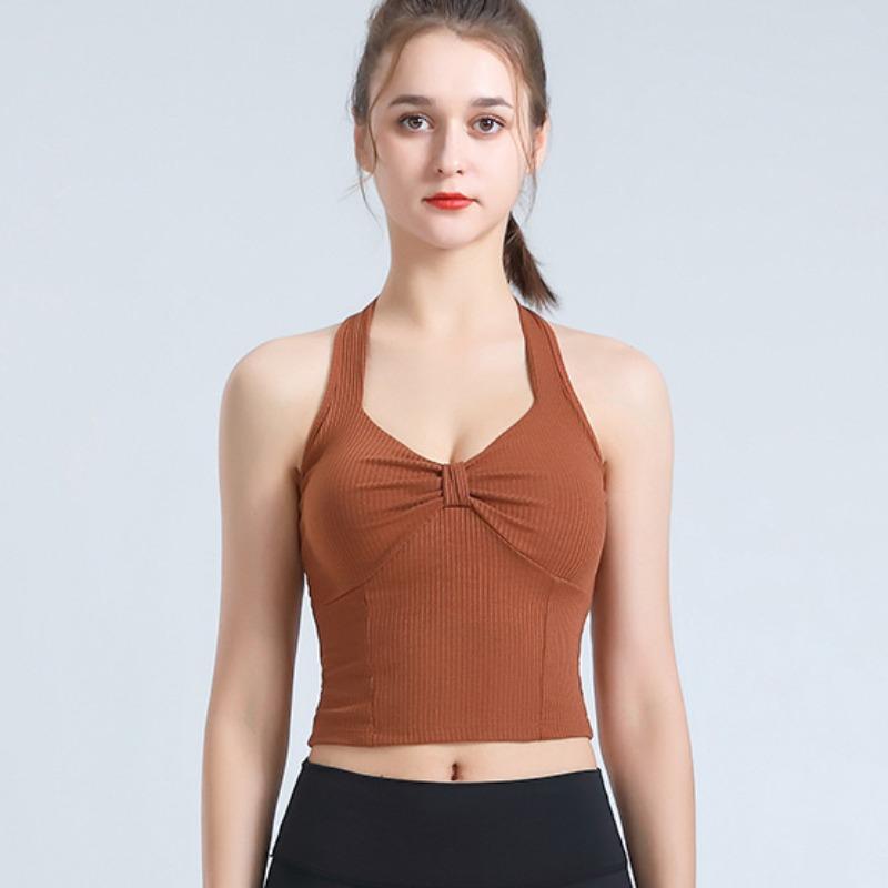 Противоударное спортивное нижнее белье для фитнеса для девочек, закрывающее пороки груди, формирующее бюстгальтер для йоги, тонкие дышащие майки для внешнего ношения