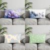 Home Decor Colorful Floral Rectangle Pillowcase Suitable For Sofa Bedroom Car Pillow Cover Cushion Rectangular Back Cushion