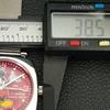 ВИНТАЖНЫЕ ШВЕЙЦАРСКИЕ МУЖСКИЕ ЧАСЫ С РУЧНЫМ ПОДЗАВОДОМ, ВОССТАНОВЛЕННЫЕ, С КРАСНЫМ ЦИФЕРБЛАТОМ a707280-1