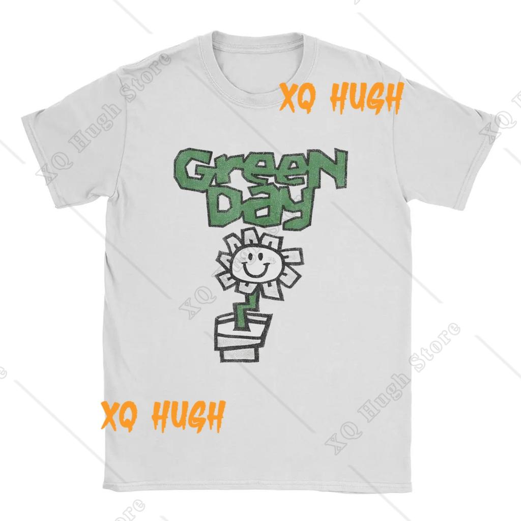 Мужские футболки Green Days Fresh Dookie Saviors Hip Hop Fans Gift 100% Cotton Tops Short Sleeve Round Gate Tee Plus Size T-Shirt
