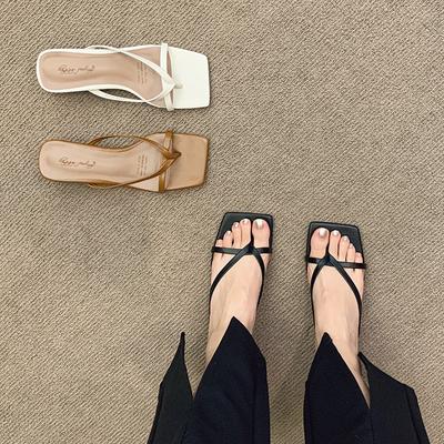 Твердые кожаные тапочки женские туфли на высоком каблуке удобные новые летние женские туфли женские модные крутые мюли шлепанцы шлепанцы