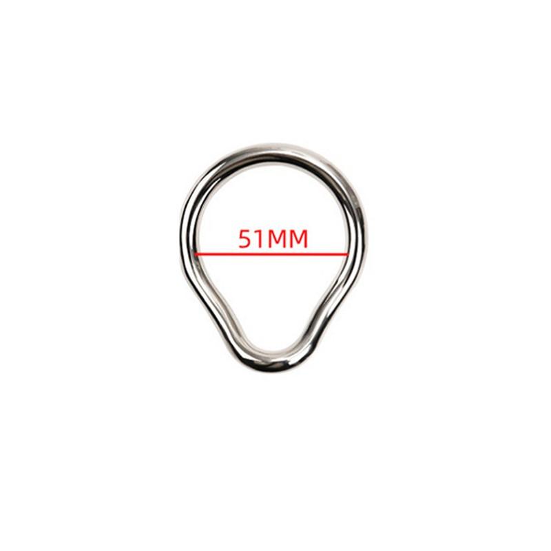 Stainless Cock Steel Penis Lock Ring Man Metal Small Large Delay Ejaculation Penis Ring Ball Stretcher Erection Male Sex Toy