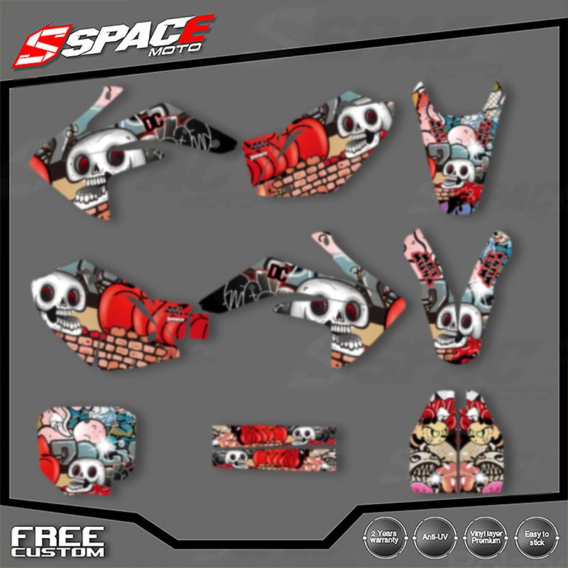 SPACE for CRF150 2007 2008 2009 2010-2020 CRF150R CRF150 Custom Motorcycle Graphics Background Decal Decals Stickers Kits 01
