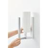 Yamazaki Plate Magnetic Kitchen Paper Holder with Stopper White 3420 Paper Towel Dispenser
