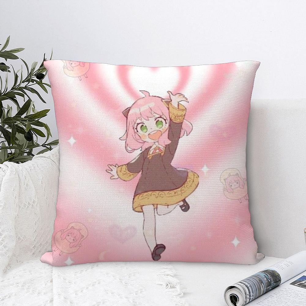 Anime Cute S-SpyX Family Pillow Case Sofa Decorative Home Double-sided Printing Short Plush Cushion Cover Throw Pillow Cover