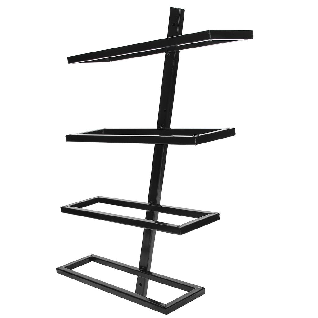 Wall Mounted Red Wine Bottle Holder Rack Storage Shelf for Household Kitchen Bar Decor4 Bottle