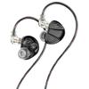TRN V10 Pro Wired Earphones, 2BA+2DD, Beryllium-Coated Diaphragm, High Sound Isolation, In-Ear Monitor, 3.5mm Plug, QDC Detachable Cable (Black)