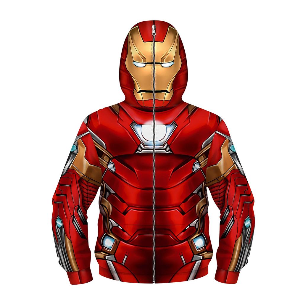 Kids Role Play Masked Long Sleeve Kids Sweatshirt Digital Printing