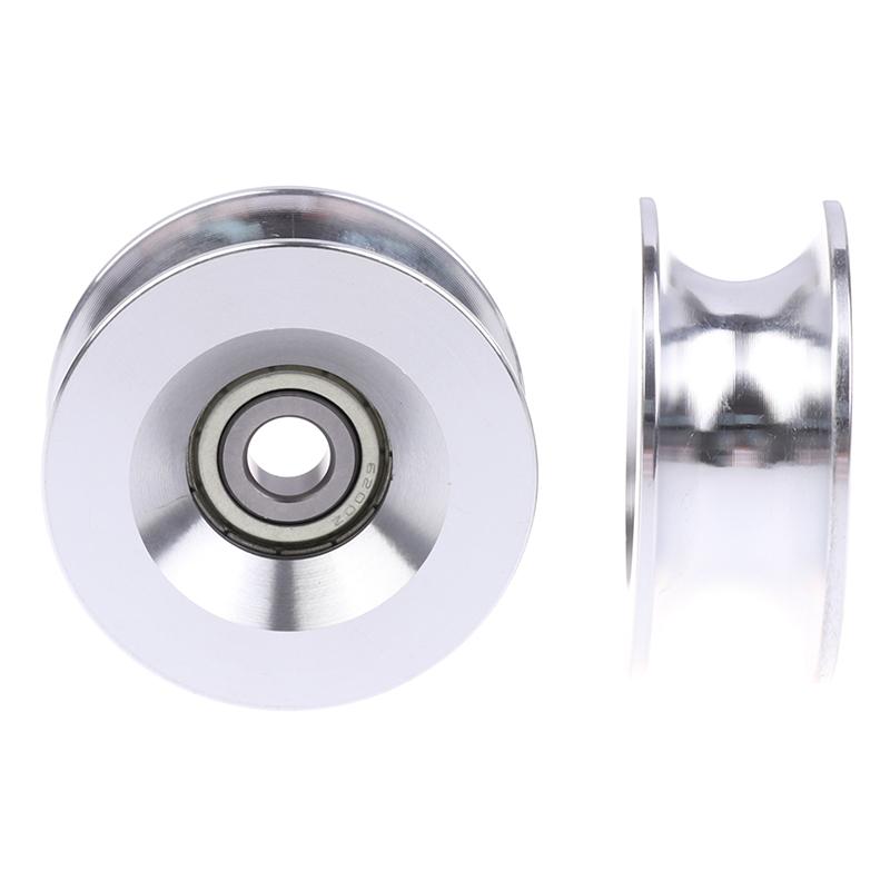 1 шт. U 10*60*25 мм U-образное высоконагруженное алюминиевое опорное колесо с подшипником 6200, подвижный шкив, резиновый ролик