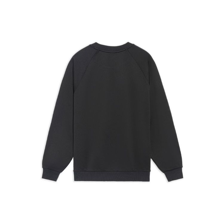 Li-Ning Свободный спортивный пуловер с логотипом Vital Essential, топы унисекс, черный AWDS234-1