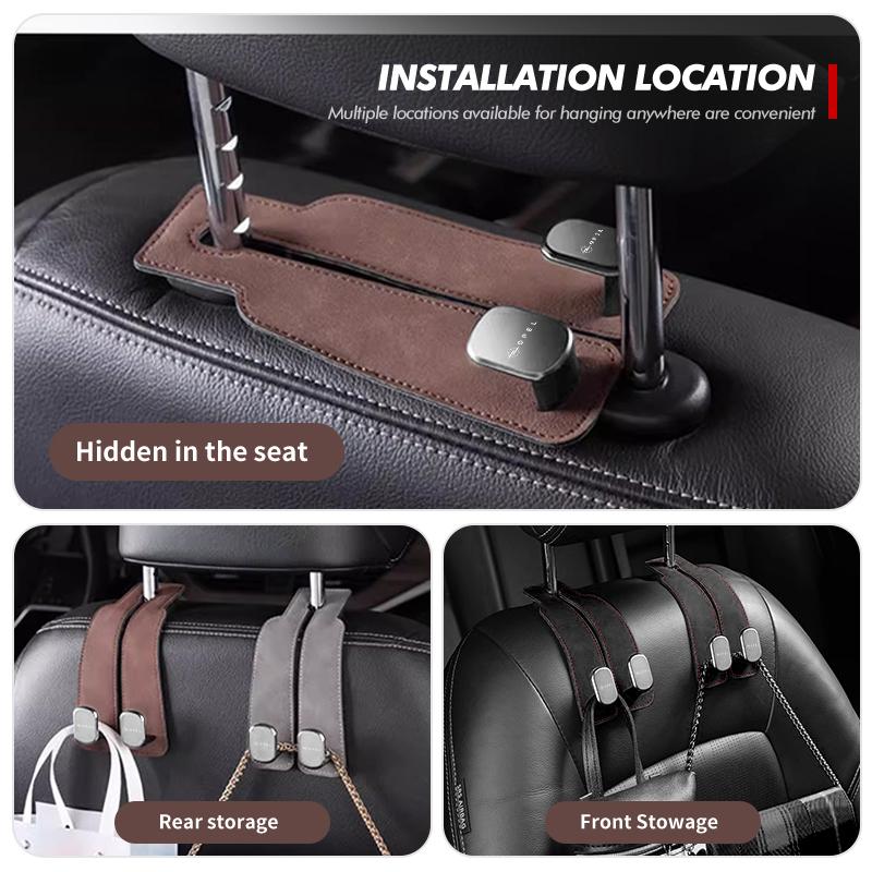 Rear Seat Hanging Dual Hook Suede Hanger Handbag Clothes Bracket For Opel Corsa Mokka Astra Cascada Adam Insignia Meriva Vectra