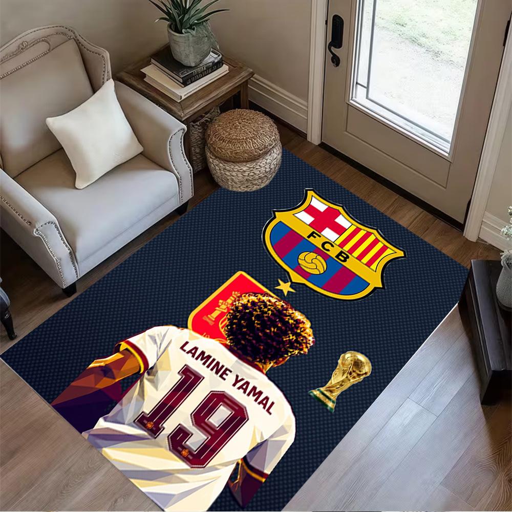 Lamine Yamal's Spain Wins World Cup Floor Rug Office Rug Suitable for Entryway Kitchen Outdoor Living Rooms Anti-slip Rug Decorate Offices