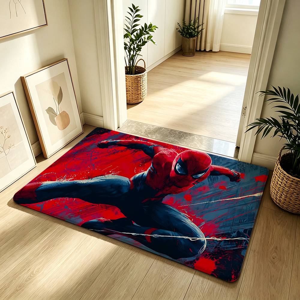 Classic S-Spider-Man Carpet Bathroom Anti-slip Mat Door Mat Home Decoration Mat Entrance Door Mat Scratch-resistant Door Mat