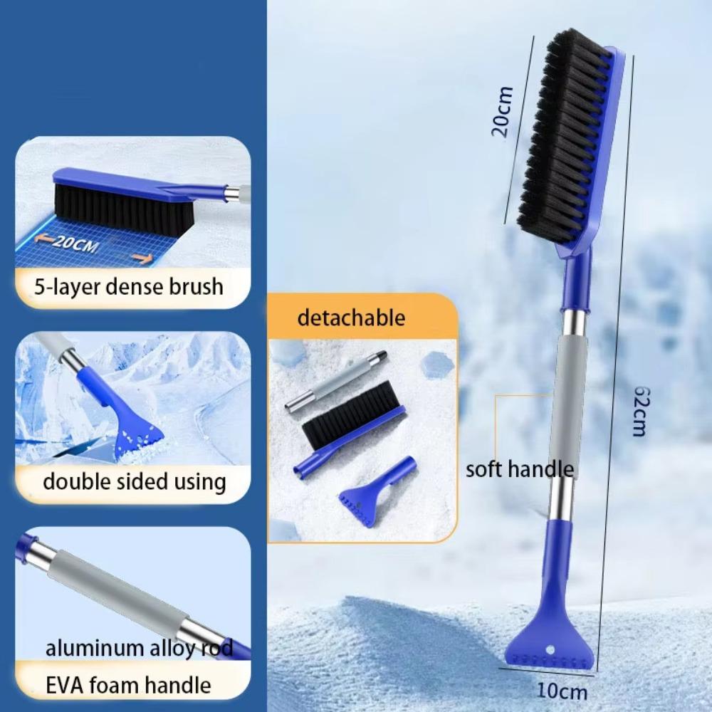2 in 1 Car Snow Shovel Detachable Car Snow Brush Portable Car Ice Scrape