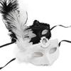 Lace Eye Mask  Flower Masquerade Mask Exquisite Feather Venetian Mask  Cosplay