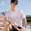 Мужская летняя футболка HAZZYS 2025, чистого хлопка, с круглым вырезом, с коротким рукавом