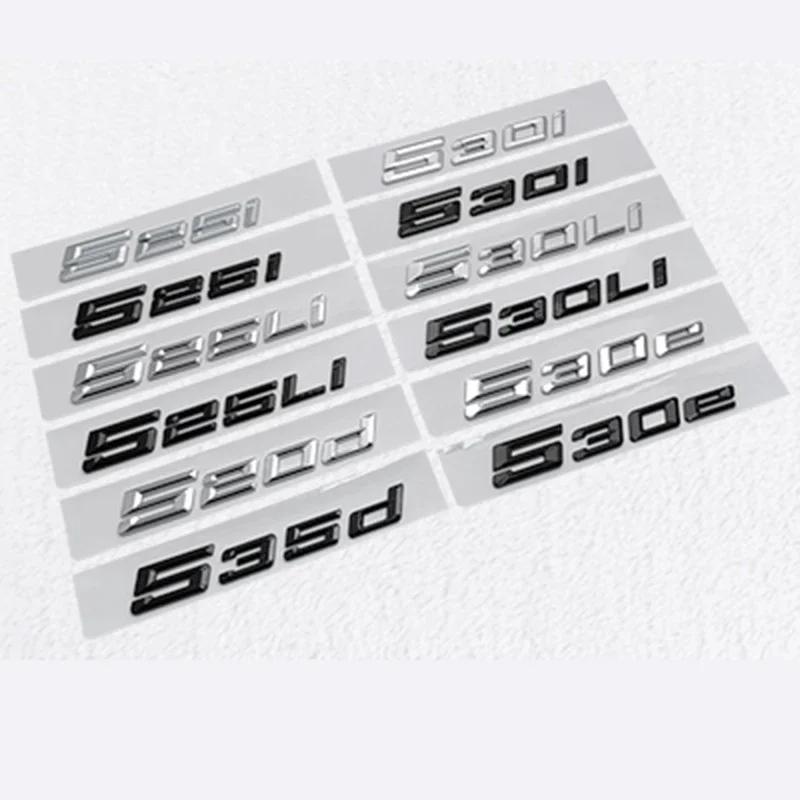 ABS Auto Sticker Letters Decal for BMW 525i 525Li 520d 530i 530Li 530e Logo Embleem Badge