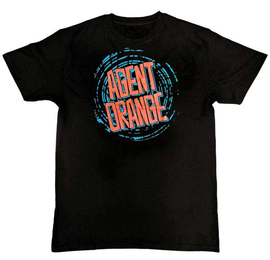 VTG AGENT ORANGE Band Graphic Print Mens T-Shirt