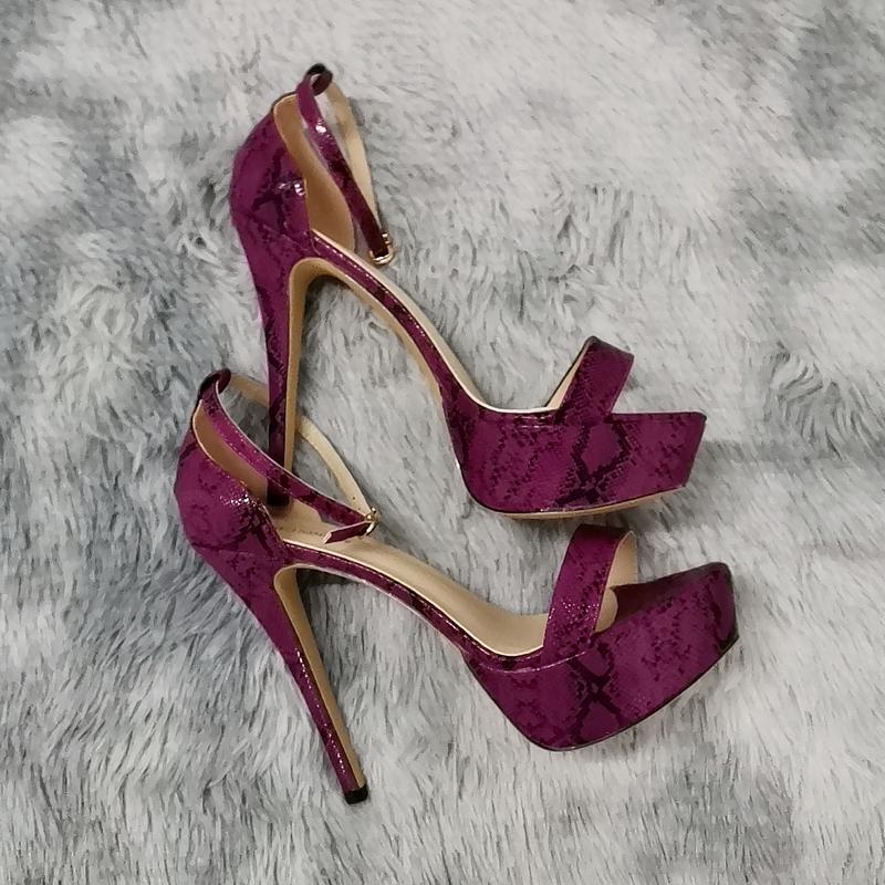 Women Sandals Sexy Open Toes 14cm Sexy Supper High Heels Patent Leather Nighclub Platform Party Red Wedding Shoes