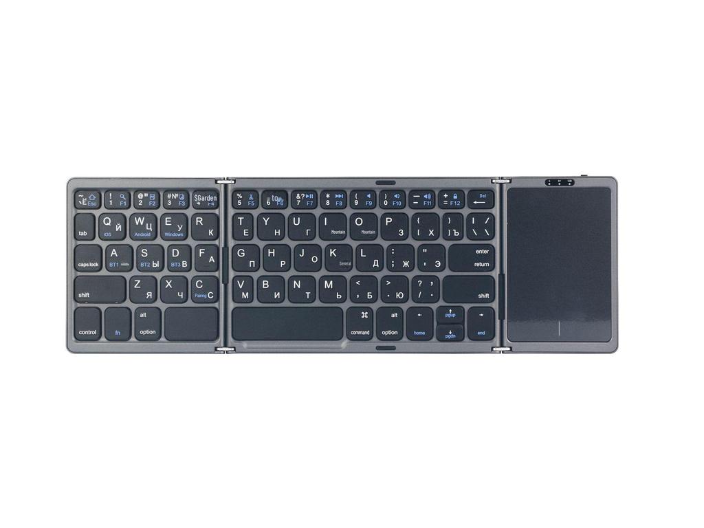 Bluetooth Wireless Foldable Keyboard with Touchpad for Phones & Tablets