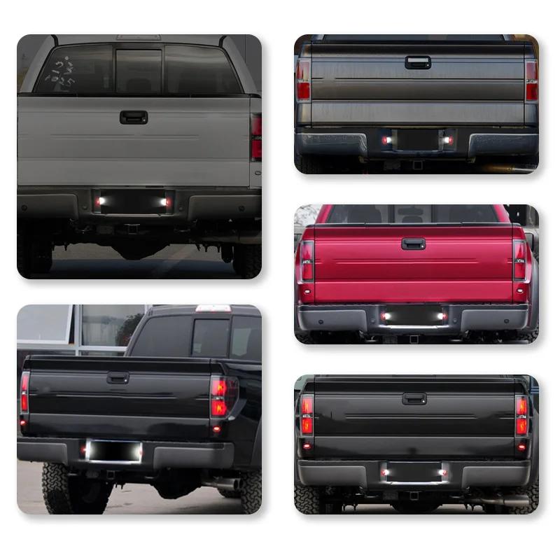 For Ford F150 F250 F350 1999-2016 2Pcs 18LED License Plate Tag Light Car Rear License Plate Light