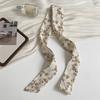 Long Silk Scarf New Fashion High Sense Small Scarf Versatile Long Bag Ribbon Decorative Headband Belt