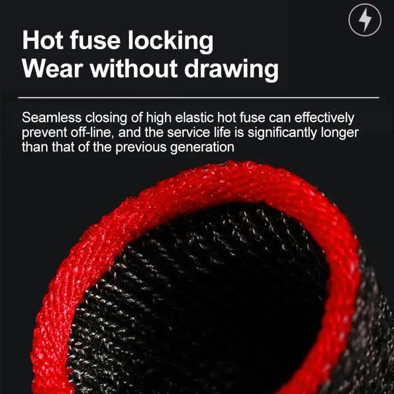 1 пара игровых накладок для пальцев, светящиеся напальчники, противоскользящие дышащие напальчники, перчатки для мобильных игр