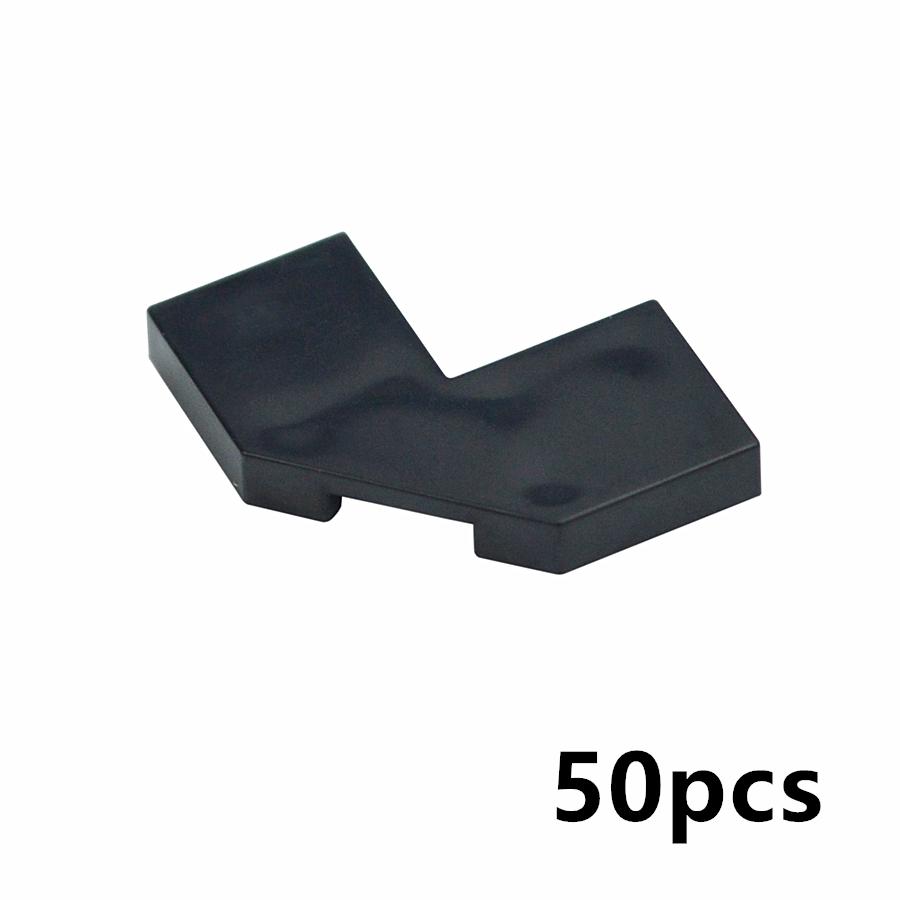 50Pcs Smooth Particles 27263 2x2 Flat Tiles Corner Building Blocks Parts DIY Enlighten Bricks Assembles Education Kid Toys