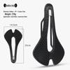 DRCKHROS Honeycomb Shock-Absorbing Bicycle Saddle: Breathable, Comfortable Mountain Bike Seat.
