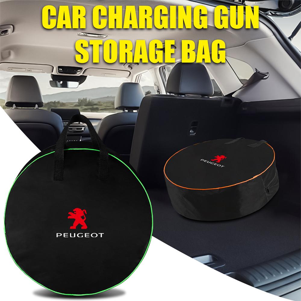 Car Storage Bag Loading Cable Waterproof Bag Center Cover For Peugeot 206 307 308 3008 206 207 208 407 408 508 2008 107 5008 107