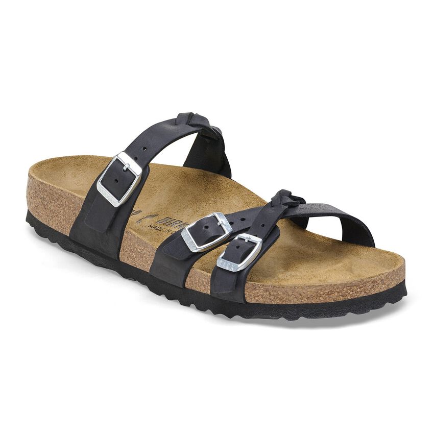 Birkenstock Franca Braided EVA Slip Resistant Slip Resistant Slide Slippers Women's Black Narrow 1026334