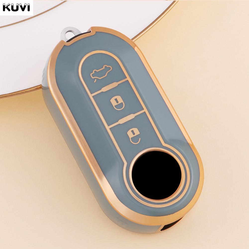 Kuvi TPU Чехол-оболочка для автомобильного ключа Брелок Для Fiat 500 Panda Punto Bravo Doblo Peugeot Boxer Citroen Relay Fiat Ducato Lancia Musa