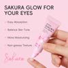 Увлажняющий и омолаживающий крем для глаз с сакурой 15 г с натуральными экстрактами от темных кругов и морщин