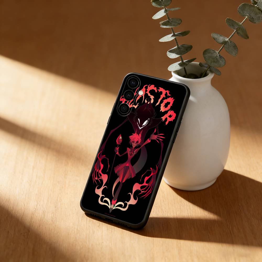 Чехол для телефона H-Hazbin Hotel для Samsung Galaxy A91,80,73,72 ,71,53,52,32 ,31,22,21s,20, Мягкий Черный Чехол