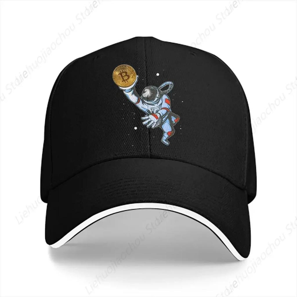 HODL BTC Baseball Cap Unisex Hats Visor Protection Snapback Funny Astronaut Bitcoin Gifts Caps