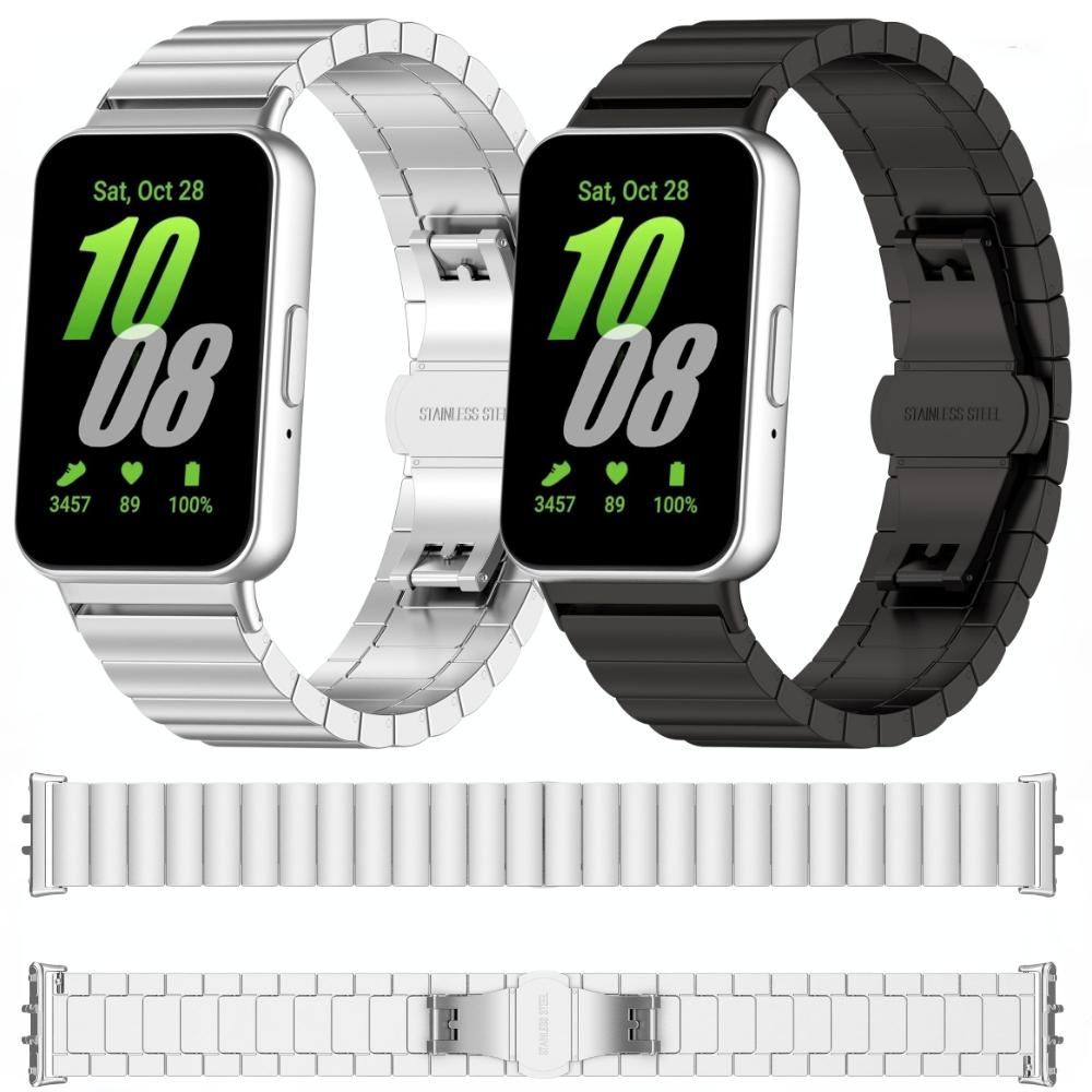 Металлический ремешок для Samsung Galaxy Fit 3 Нержавеющая сталь Сменный браслет для Samsung Galaxy Fit 3 Аксессуары для умного браслета