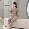 Autumn 2025 Plaid Fleece Couple Pajamas: Long Sleeve & Pants Set