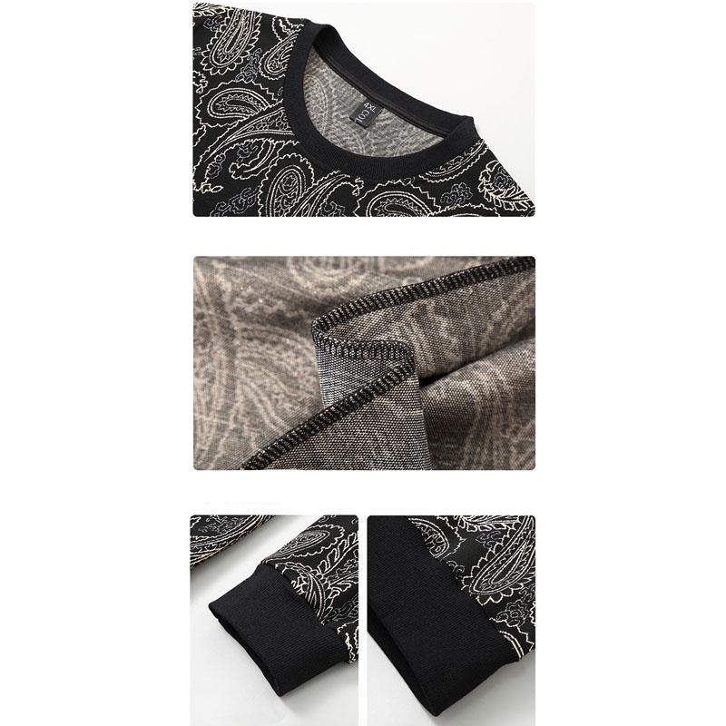 Мужская весенне-осенняя толстовка с воротником плюс размер, жаккардовый топ, пуловер, свободная толстая куртка, мужские размеры 4XL-11XL